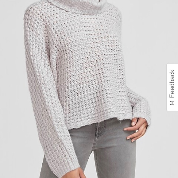 Oversized Open Stitch Cowl Neck Sweater - XXS - Picture 5 of 5